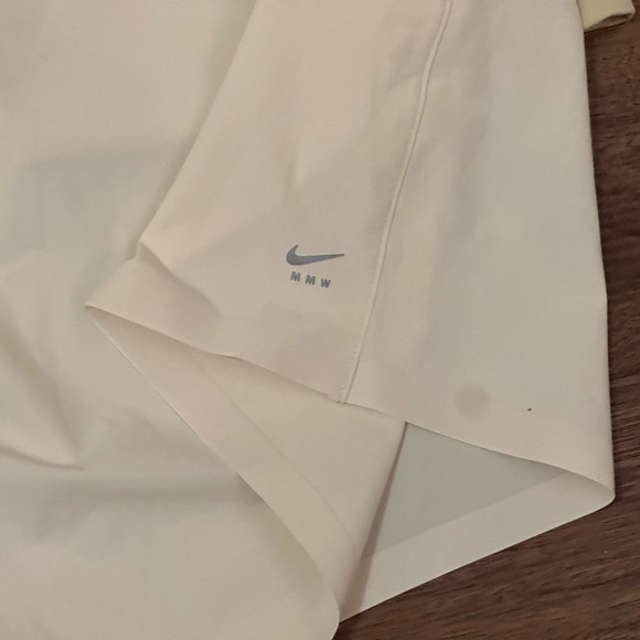 Nike x MMW 2-in-1 Matthew M. Williams Vanilla Cream Microfiber Shorts - Picture 10 of 11